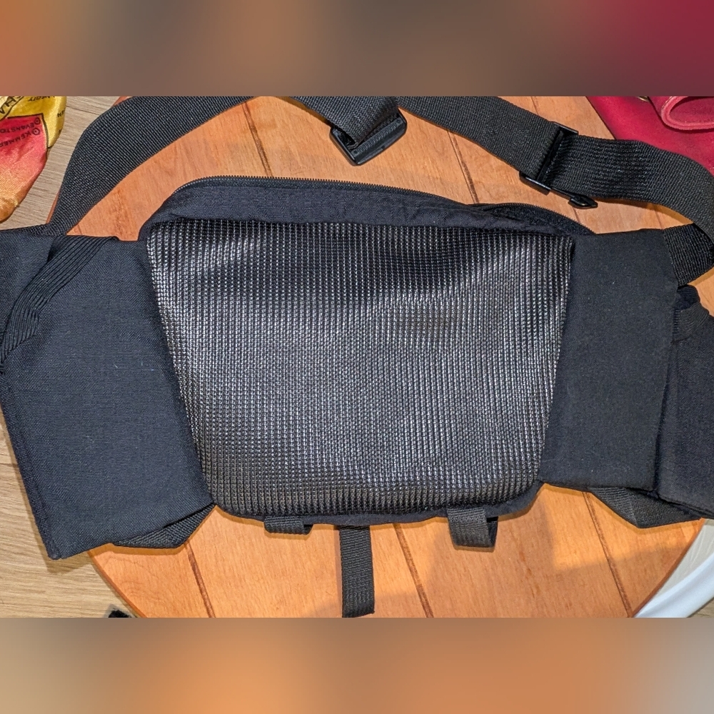 Vintage 90s Jansport Fanny Pack Belt Bag Black Aztec With Bottle Holders - Picture 6 of 7